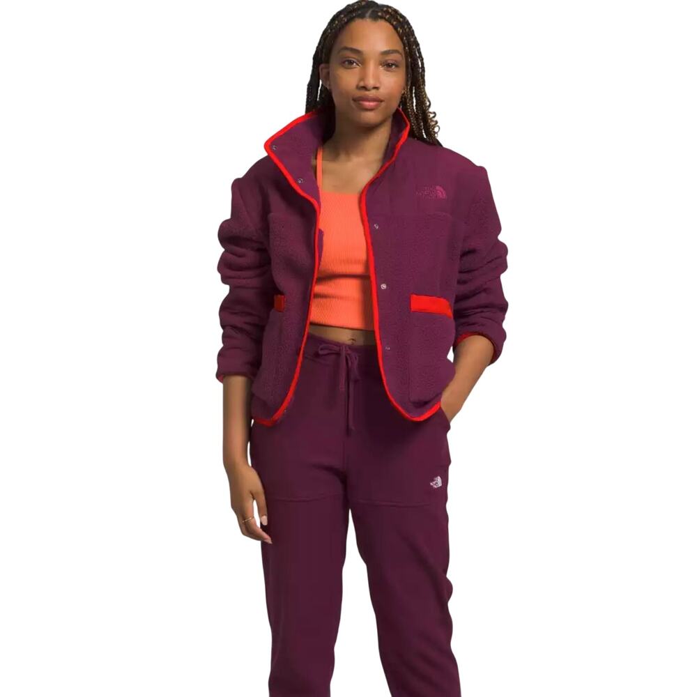 NORTHFACE cragmont fleece jacket Boysenberry-Fiery Red NWT SIZE XXL - Picture 3 of 8